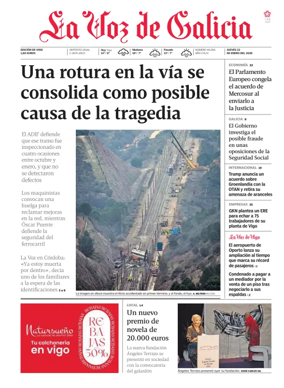 Cover of La Voz de Galicia (Vigo)