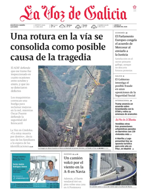 Cover of La Voz de Galicia (Viveiro)