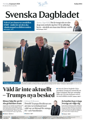 Cover of Svenska Dagbladet