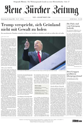 Cover of Neue Zurcher Zeitung