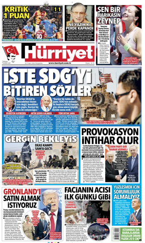 Cover of Hurriyet