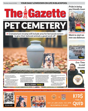 Cover of Blackpool Gazette