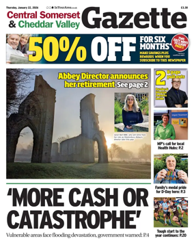 Cover of Central Somerset & Cheddar Valley Gazette