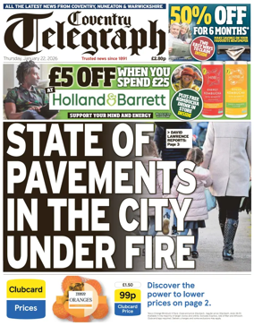Cover of Coventry Telegraph