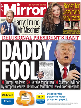 Cover of Daily Mirror