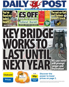 Cover of Daily Post (North Wales)