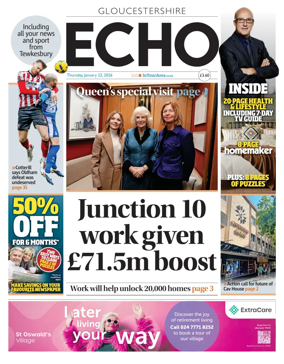 Cover of Gloucestershire Echo