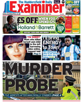 Cover of Huddersfield Daily Examiner