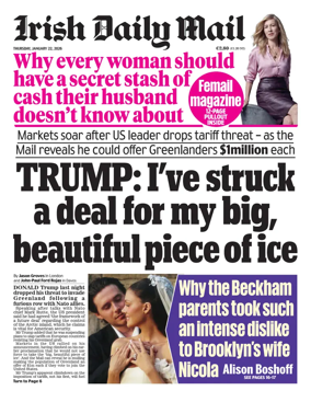 Cover of Irish Daily Mail