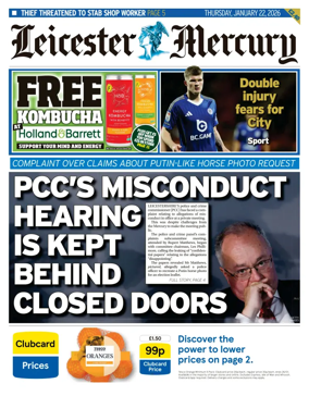 Cover of Leicester Mercury