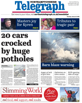 Cover of Northants Evening Telegraph