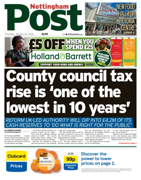 Cover of Nottingham Post