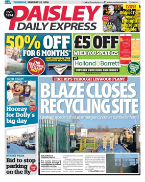 Cover of Paisley Daily Express