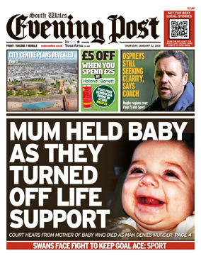 Cover of South Wales Evening Post