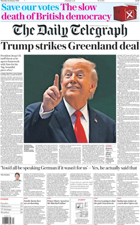Cover of The Daily Telegraph