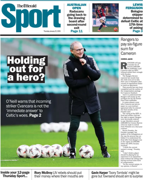 Cover of Herald Sport
