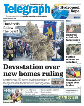 Cover of The Peterborough Evening Telegraph