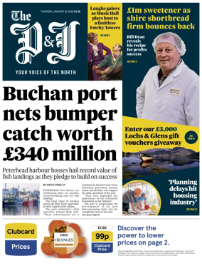 Cover of The Press and Journal (Aberdeen and Aberdeenshire)