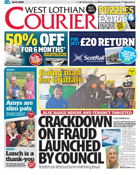 Cover of West Lothian Courier