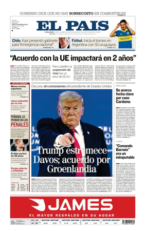 Cover of El Pais (Uruguay)