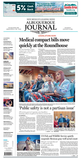 Cover of Albuquerque Journal