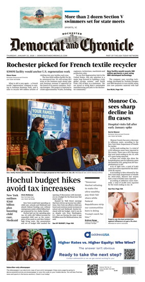 Cover of Democrat and Chronicle