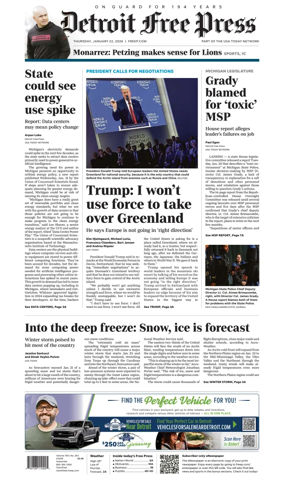 Cover of Detroit Free Press