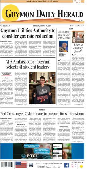 Cover of Guymon Daily Herald