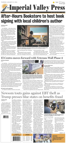 Cover of Imperial Valley Press