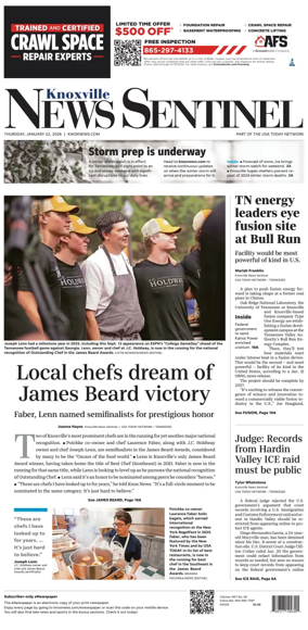 Cover of Knoxville News Sentinel