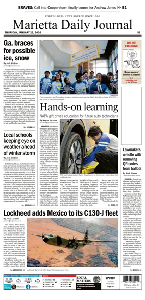 Cover of Marietta Daily Journal