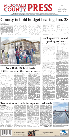 Cover of McDonald County Press