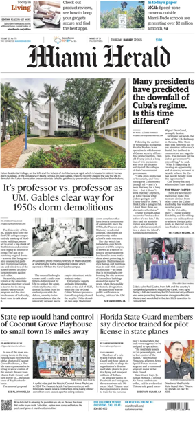 Cover of Miami Herald