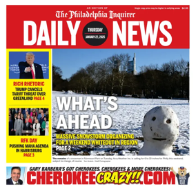 Cover of Philadelphia Daily News