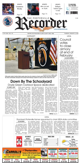 Cover of Porterville Recorder