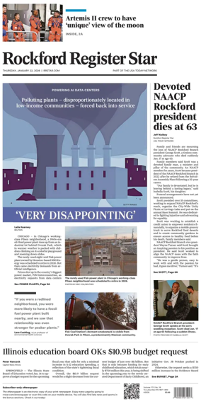 Cover of Rockford Register Star