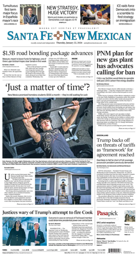 Cover of Santa Fe New Mexican