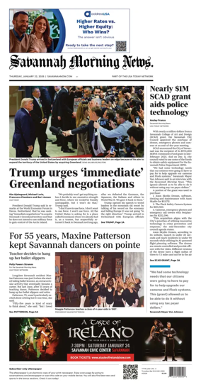 Cover of Savannah Morning News