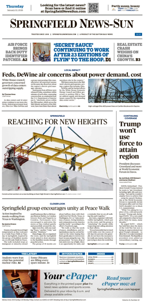 Cover of Springfield News-Sun