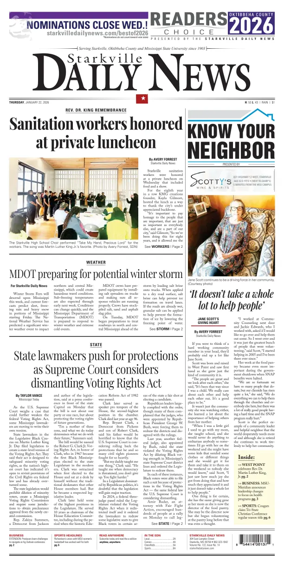 Cover of Starkville Daily News