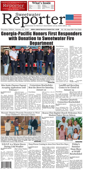 Cover of Sweetwater Reporter