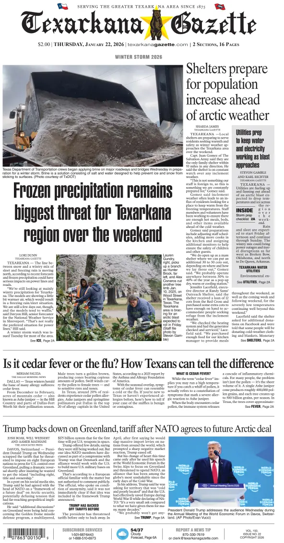 Cover of Texarkana Gazette