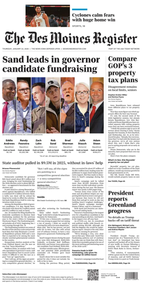 Cover of The Des Moines Register