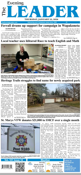 Cover of The Evening Leader