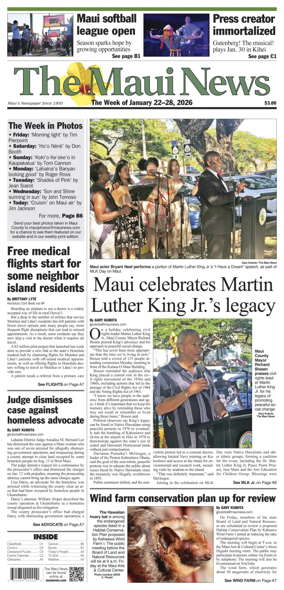 Cover of The Maui News - Weekender