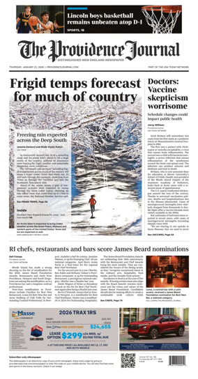 Cover of The Providence Journal