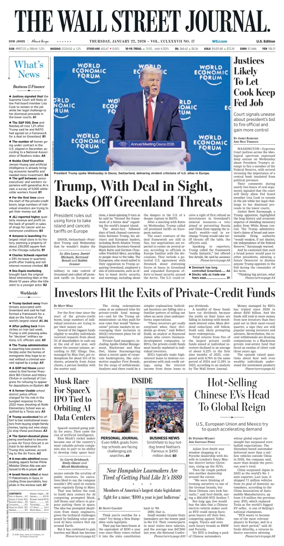 Cover of The Wall Street Journal