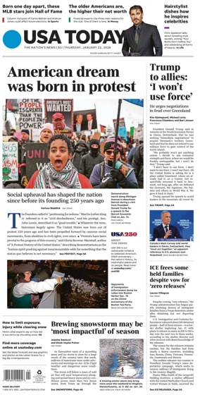 Cover of USA TODAY US Edition
