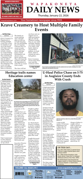 Cover of Wapakoneta Daily News
