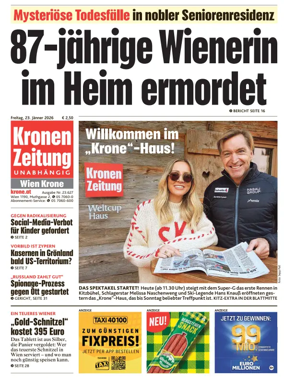 Cover of Kronen Zeitung